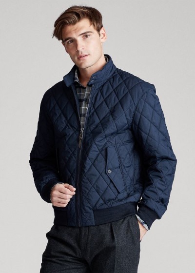 Chaquetas Polo Ralph Lauren Hombre Azul Marino - Quilted - IRGYK5861